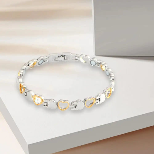 Sleek Heart Magnetic Link Bracelet