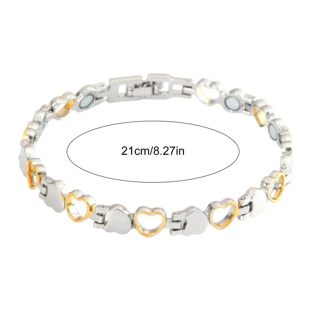 Effortless Heart Magnetic Link Bracelet