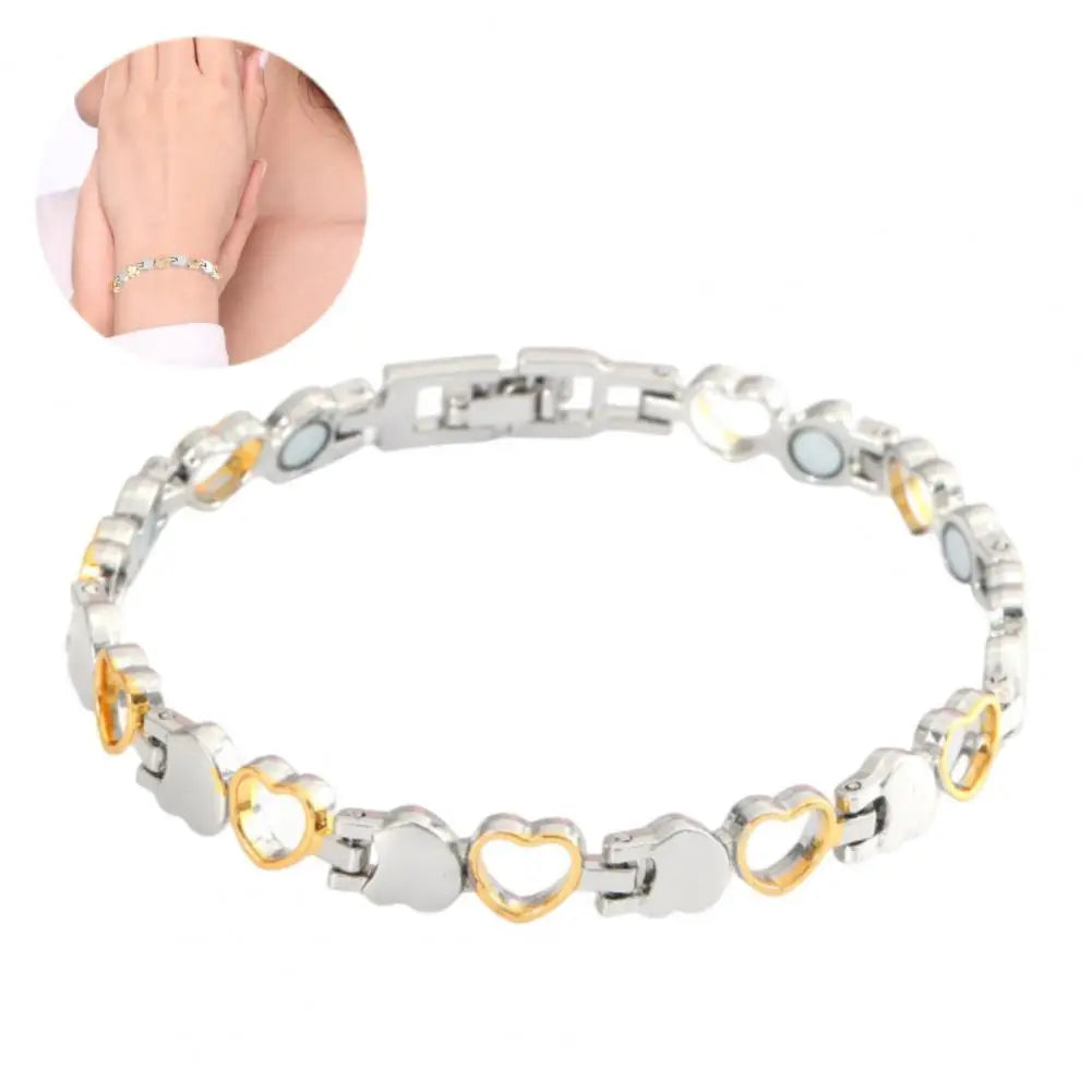 Effortless Heart Magnetic Link Bracelet